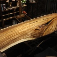 南美胡桃木个性创意大板茶台办公桌书桌茶桌会议桌餐台