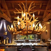 复古鹿角吊灯美式乡村客厅餐厅吊灯创意个性酒吧地中海吊灯具
